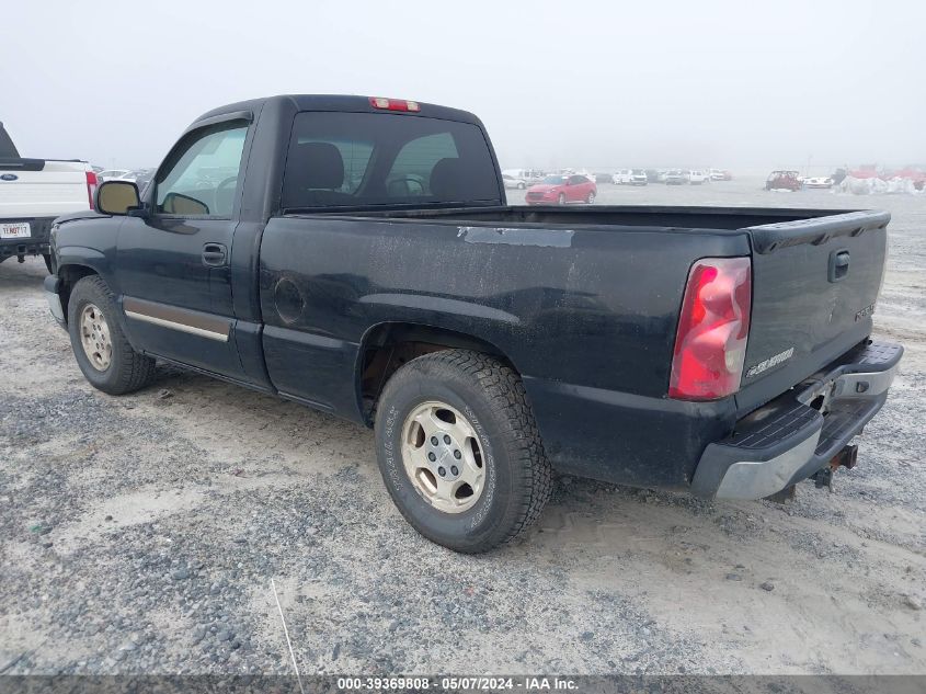 2003 Chevrolet Silverado 1500 Ls VIN: 1GCEC14T83Z299292 Lot: 39369808