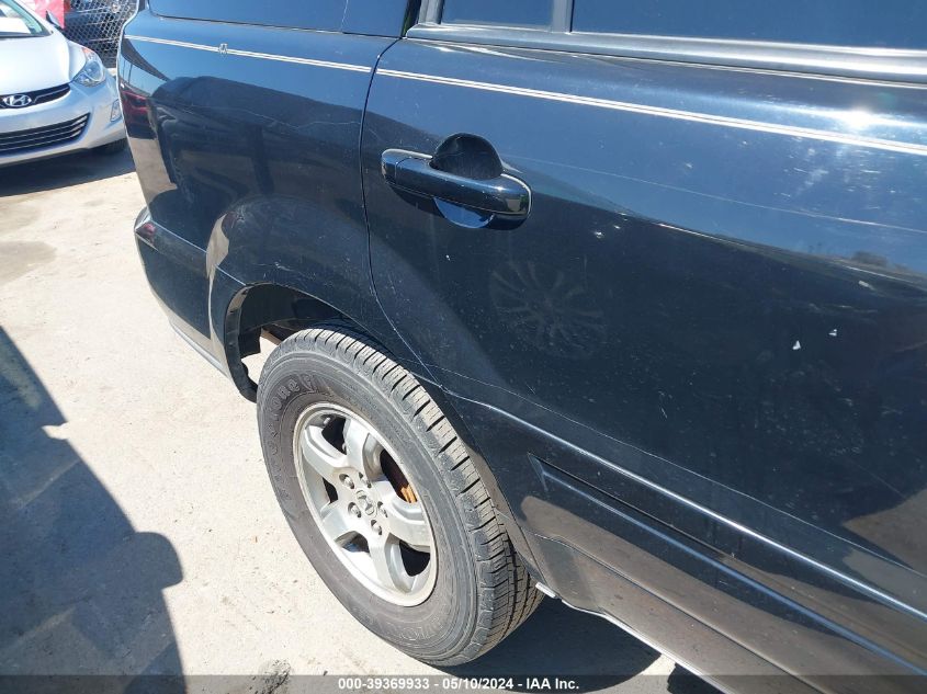 2006 Honda Pilot Ex VIN: 5FNYF184X6B019986 Lot: 39369933