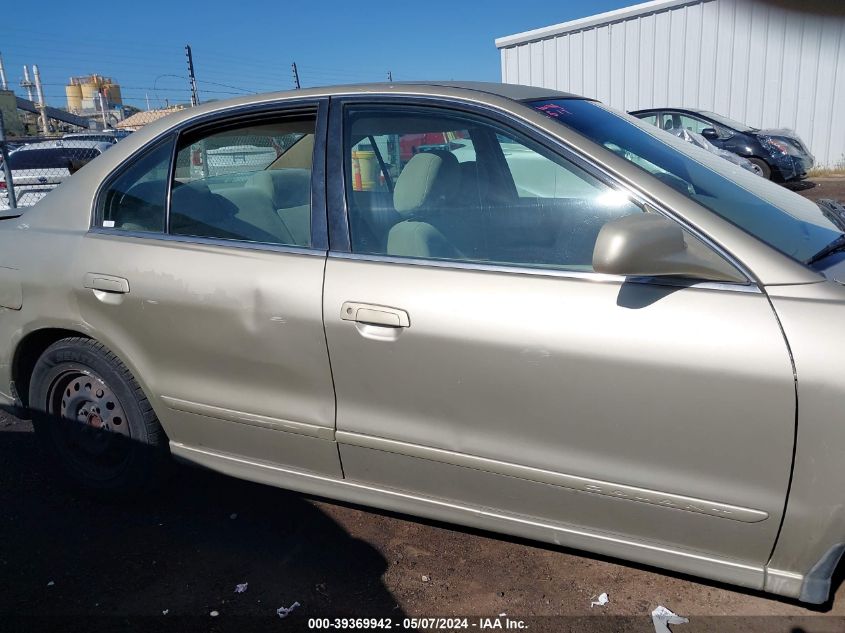 2001 Mitsubishi Galant Es VIN: 4A3AA46G71E141274 Lot: 39369942