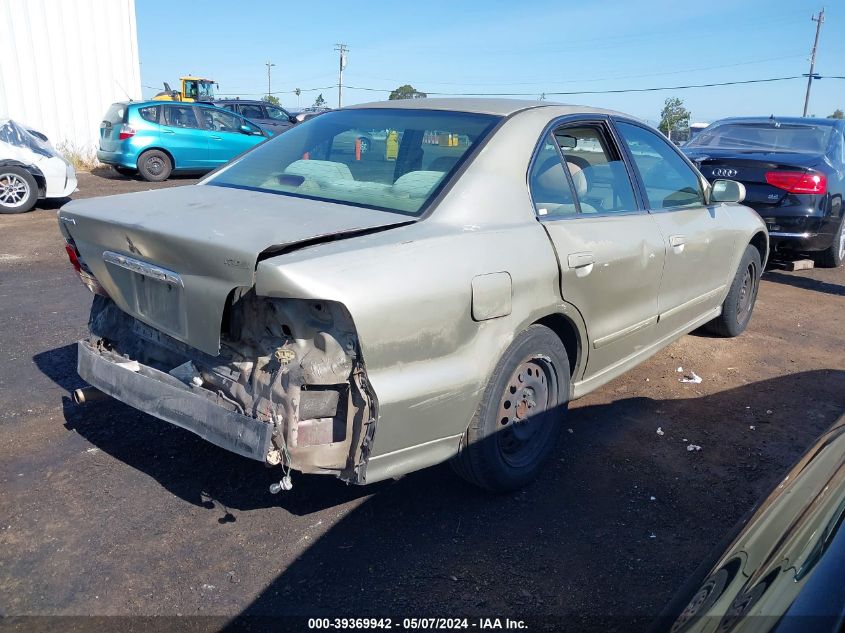 2001 Mitsubishi Galant Es VIN: 4A3AA46G71E141274 Lot: 39369942