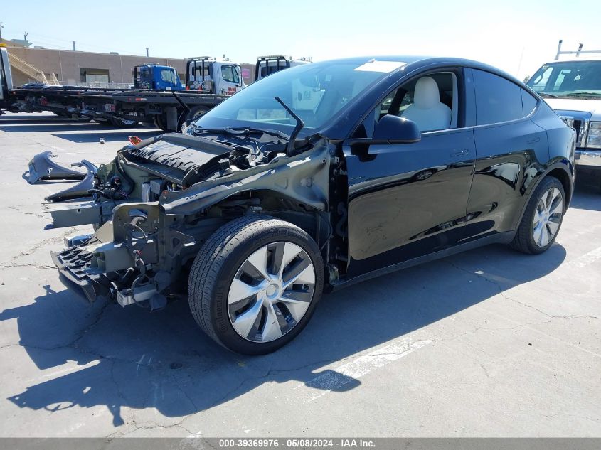 2021 TESLA MODEL Y LONG RANGE DUAL MOTOR ALL-WHEEL DRIVE - 5YJYGDEEXMF294752