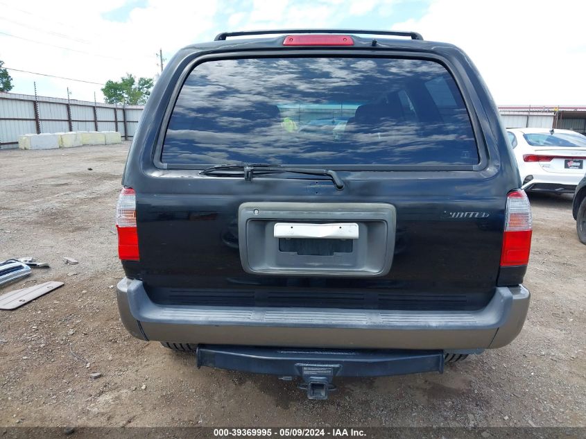 1999 Toyota 4Runner Limited V6 VIN: JT3GN87R3X0106167 Lot: 39369995