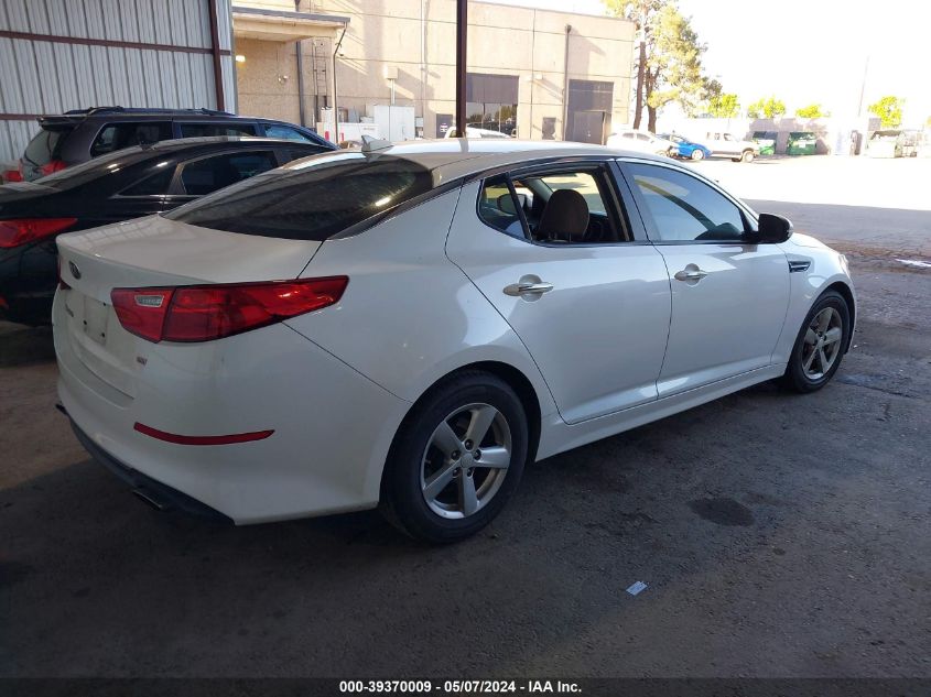 2015 Kia Optima Lx VIN: KNAGM4A70F5664815 Lot: 39370009