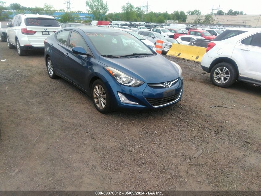 2014 Hyundai Elantra Se VIN: KMHDH4AE1EU201610 Lot: 39370012