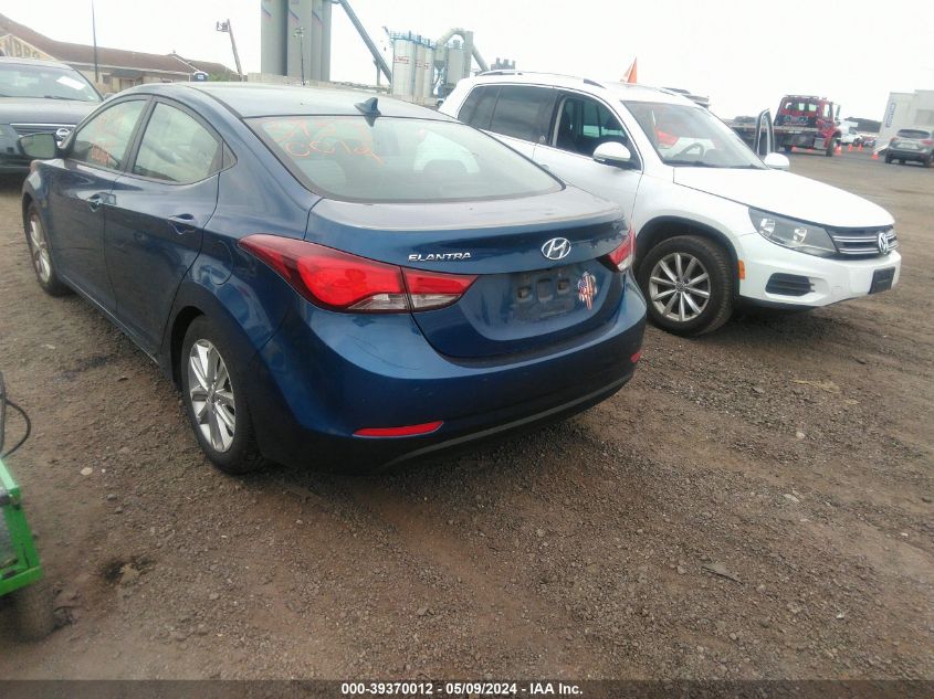 2014 Hyundai Elantra Se VIN: KMHDH4AE1EU201610 Lot: 39370012