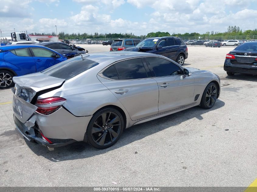 2023 Genesis G70 2.0T Rwd VIN: KMTG34TA7PU114888 Lot: 39370015