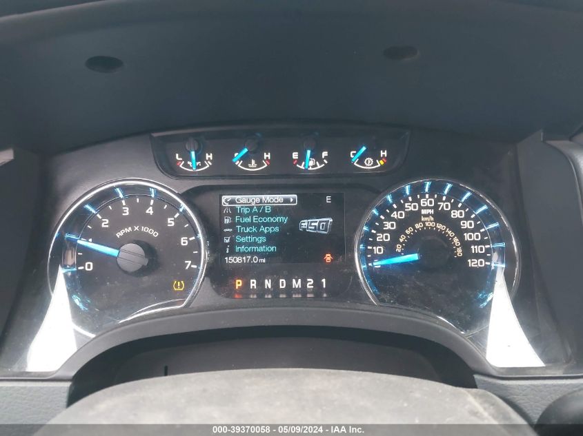 2013 Ford F-150 Xlt VIN: 1FTFW1ETXDFE00572 Lot: 39370058