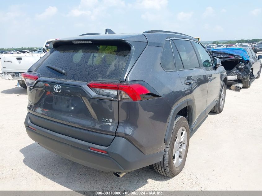 VIN 2T3P1RFV9NW261455 2022 TOYOTA RAV4 XLE