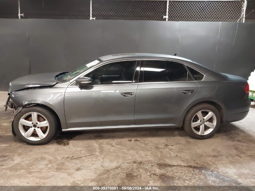 2013 Volkswagen Passat 2.5L Se VIN: 1VWBP7A38DC045744 Lot: 39370081