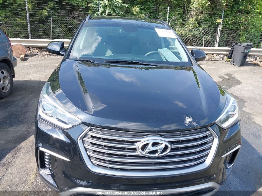 2017 Hyundai Santa Fe Se VIN: KM8SM4HF3HU238647 Lot: 39370094