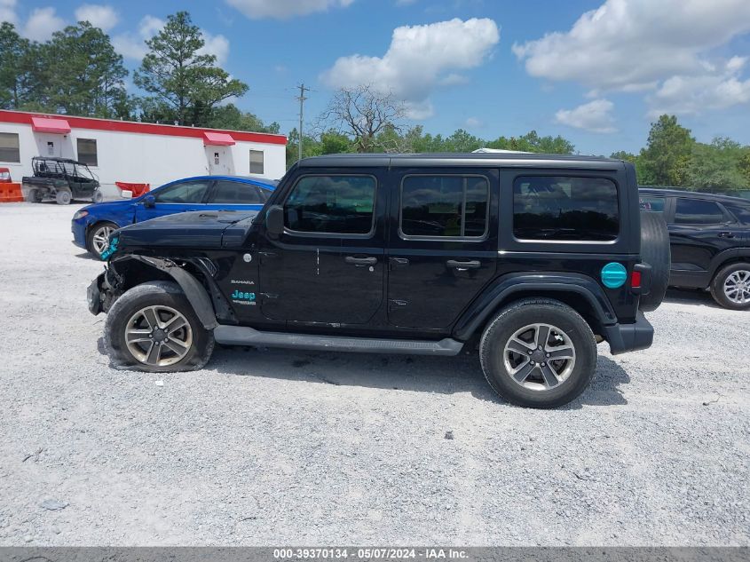 2018 Jeep Wrangler Unlimited Sahara 4X4 VIN: 1C4HJXEN6JW249298 Lot: 39370134