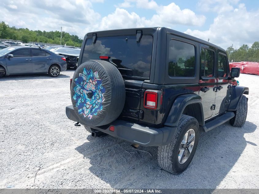 2018 Jeep Wrangler Unlimited Sahara 4X4 VIN: 1C4HJXEN6JW249298 Lot: 39370134