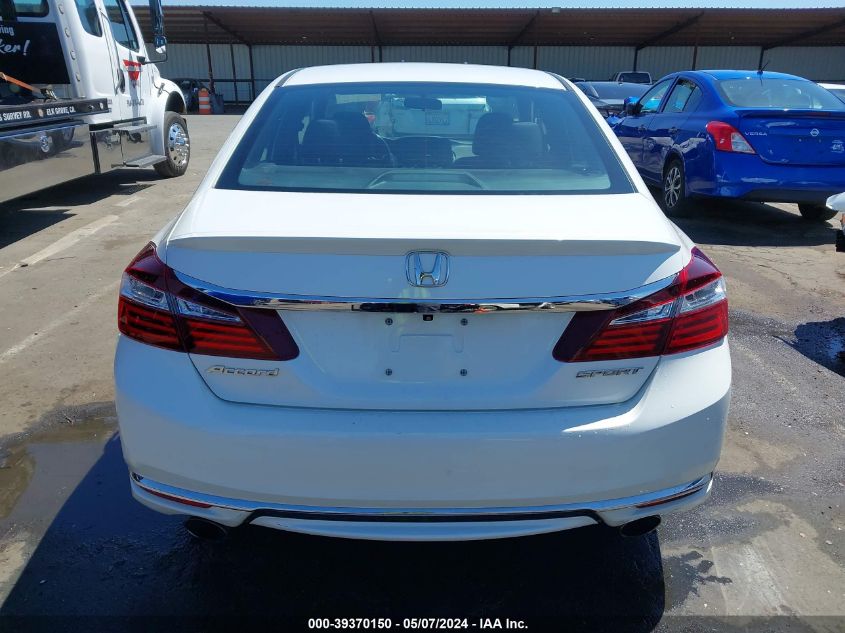 2017 Honda Accord Sport VIN: 1HGCR2F58HA037418 Lot: 39370150