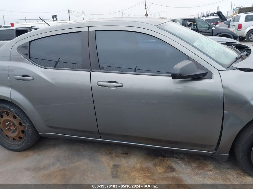 2012 Dodge Avenger Se VIN: 1C3CDZAB6CN265264 Lot: 39370183