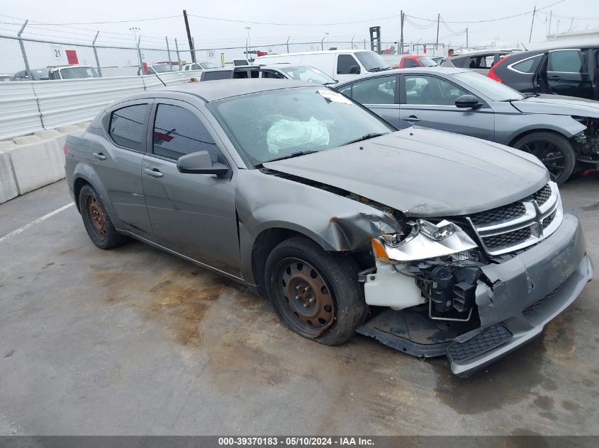 2012 Dodge Avenger Se VIN: 1C3CDZAB6CN265264 Lot: 39370183