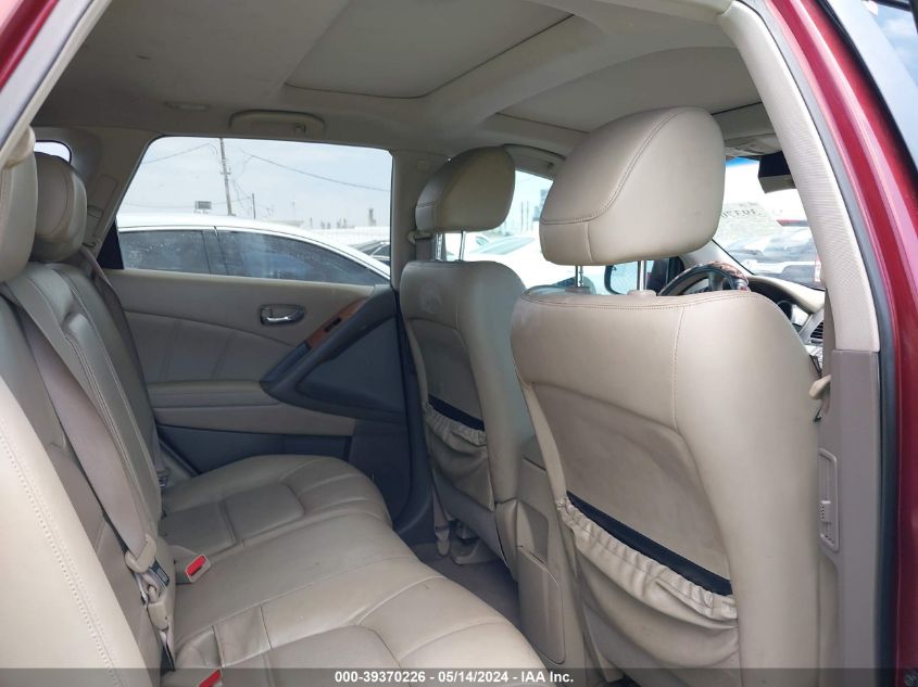 2011 Nissan Murano Le VIN: JN8AZ1MW0BW179577 Lot: 39370226