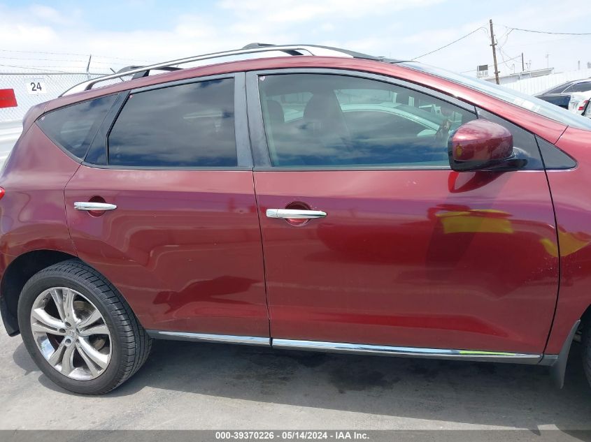 2011 Nissan Murano Le VIN: JN8AZ1MW0BW179577 Lot: 39370226