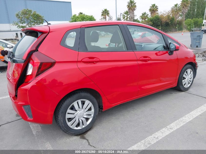 2016 Honda Fit Lx VIN: JHMGK5H51GS003296 Lot: 39370260