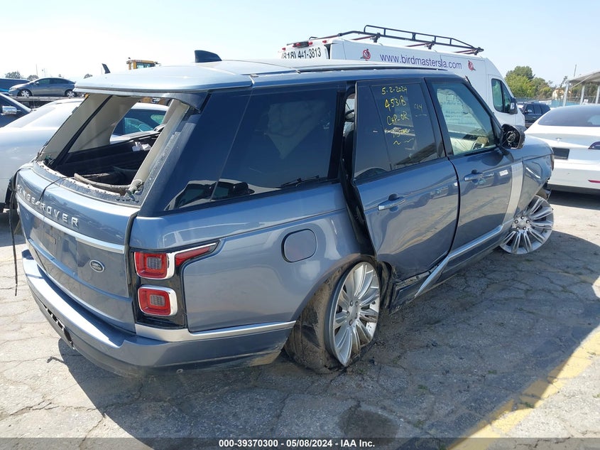 VIN SALGS2RK3LA574494 2020 LAND ROVER RANGE ROVER HSE