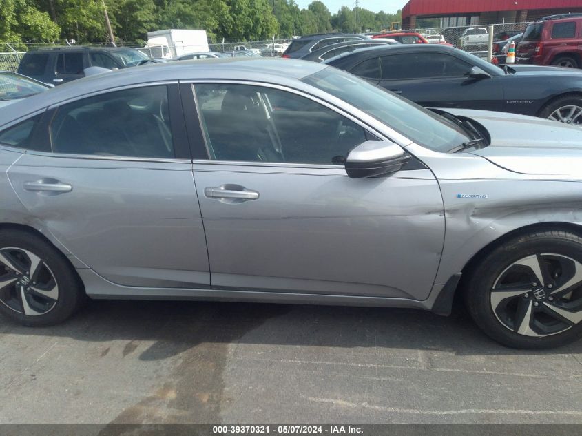 2022 Honda Insight Ex VIN: 19XZE4F55NE001758 Lot: 39370321