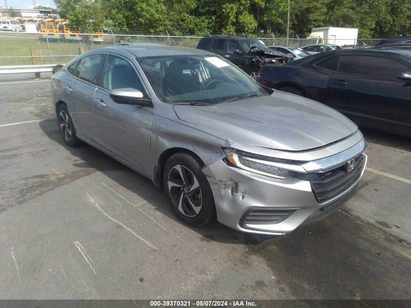 2022 Honda Insight Ex VIN: 19XZE4F55NE001758 Lot: 39370321