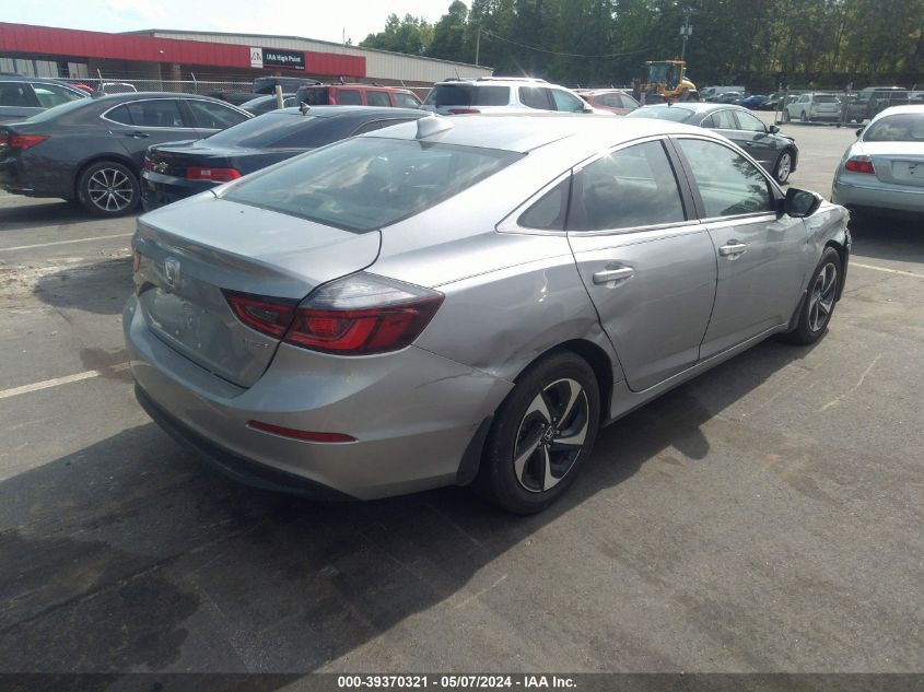 2022 Honda Insight Ex VIN: 19XZE4F55NE001758 Lot: 39370321