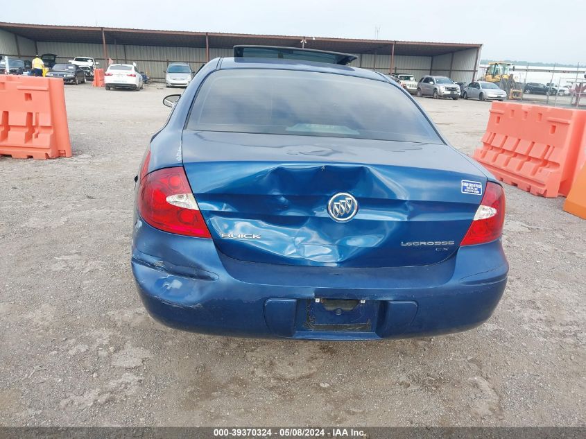 2006 Buick Lacrosse Cx VIN: 2G4WC582761184009 Lot: 39370324