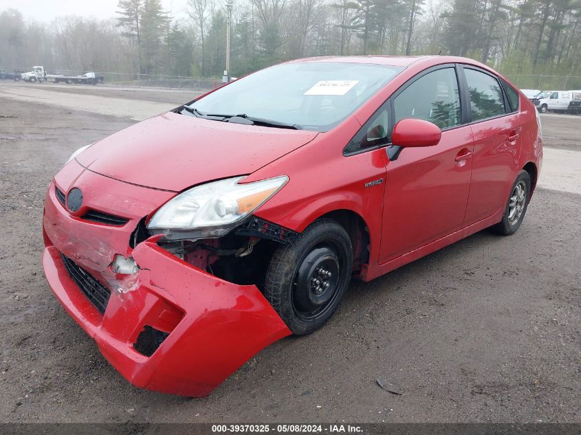 2011 Toyota Prius Three VIN: JTDKN3DU9B1340141 Lot: 39370325