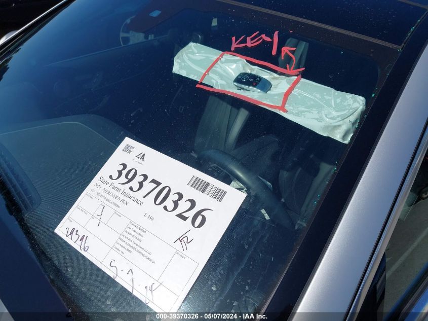 VIN WDDZF8DB0LA708060 2020 MERCEDES-BENZ E 350