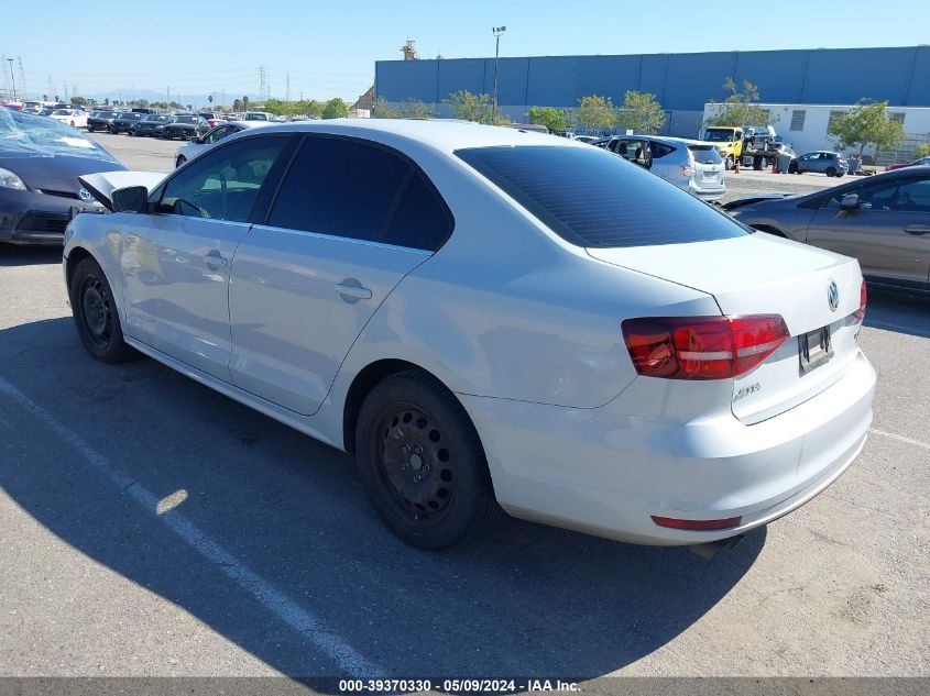 2017 Volkswagen Jetta 1.4T S VIN: 3VW2B7AJ8HM387230 Lot: 39370330