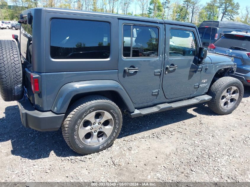 2017 Jeep Wrangler Unlimited Sahara 4X4 VIN: 1C4HJWEG9HL737765 Lot: 39370349