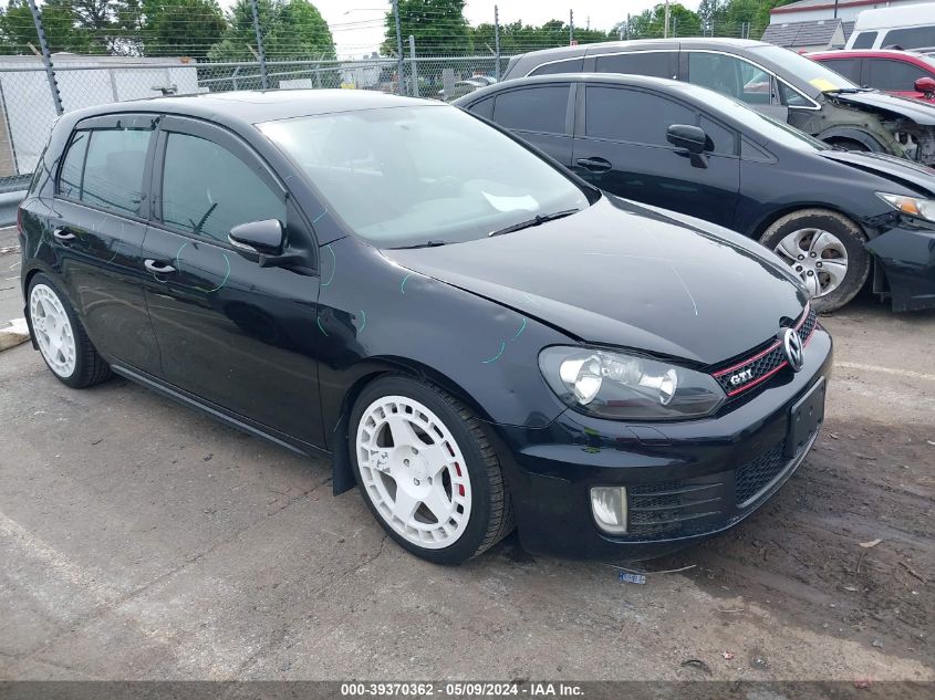 2012 Volkswagen Gti 4-Door VIN: WVWHD7AJ0CW267809 Lot: 39370362