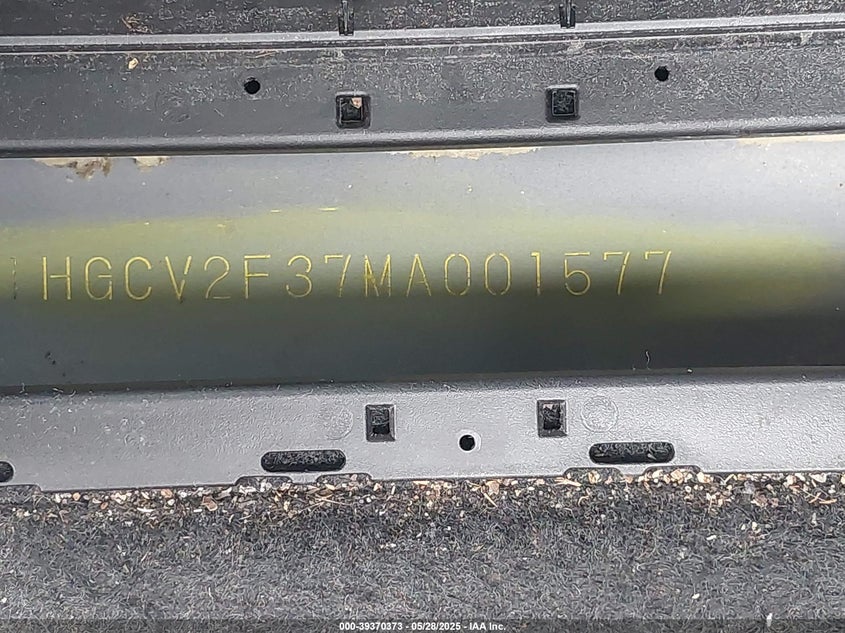 2021 Honda Accord Sport 2.0T VIN: 1HGCV2F37MA001529 Lot: 39370373