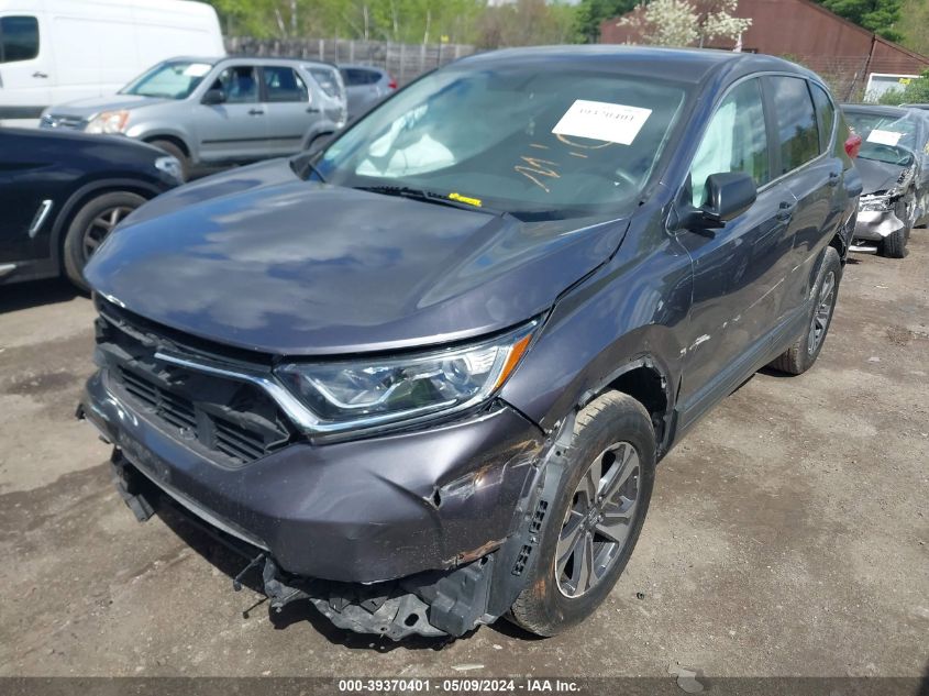 2019 Honda Cr-V Lx VIN: 2HKRW6H39KH225207 Lot: 39370401