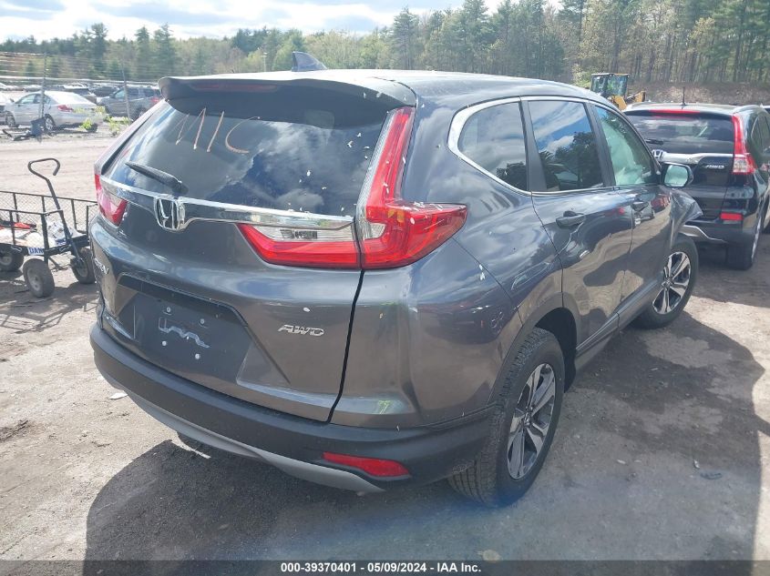 2019 Honda Cr-V Lx VIN: 2HKRW6H39KH225207 Lot: 39370401