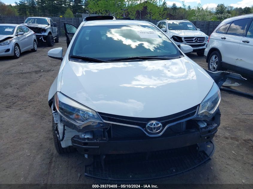 2016 Toyota Corolla Le VIN: 2T1BURHE3GC619550 Lot: 39370405