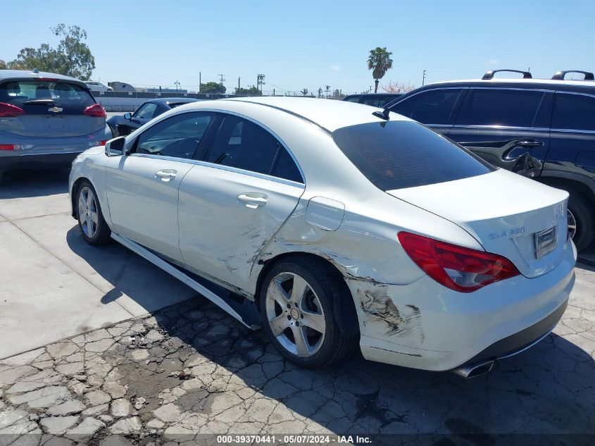 2015 Mercedes-Benz Cla 250 VIN: WDDSJ4EB1FN249545 Lot: 39370441