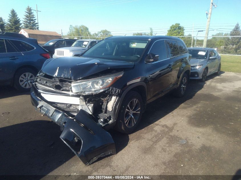 2016 Toyota Highlander Xle V6 VIN: 5TDJKRFH2GS253621 Lot: 39370444