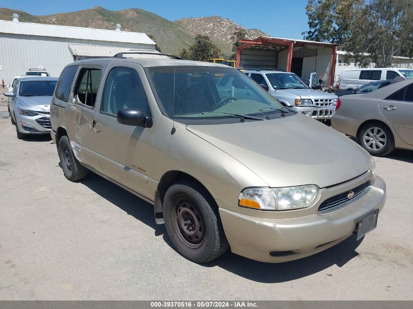 1999 Nissan Quest Gle/Gxe/Se VIN: 4N2XN11T3XD816571 Lot: 39370516