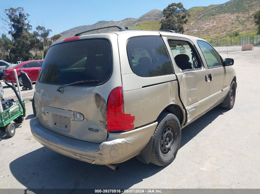 1999 Nissan Quest Gle/Gxe/Se VIN: 4N2XN11T3XD816571 Lot: 39370516