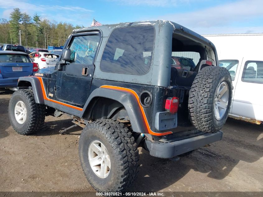 2003 Jeep Wrangler Rubicon VIN: 1J4FA69SX3P328207 Lot: 39370521