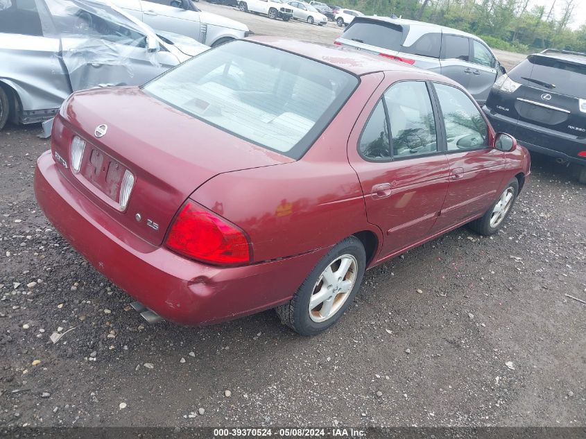 2004 Nissan Sentra 2.5S VIN: 3N1AB51A24L741717 Lot: 39370524