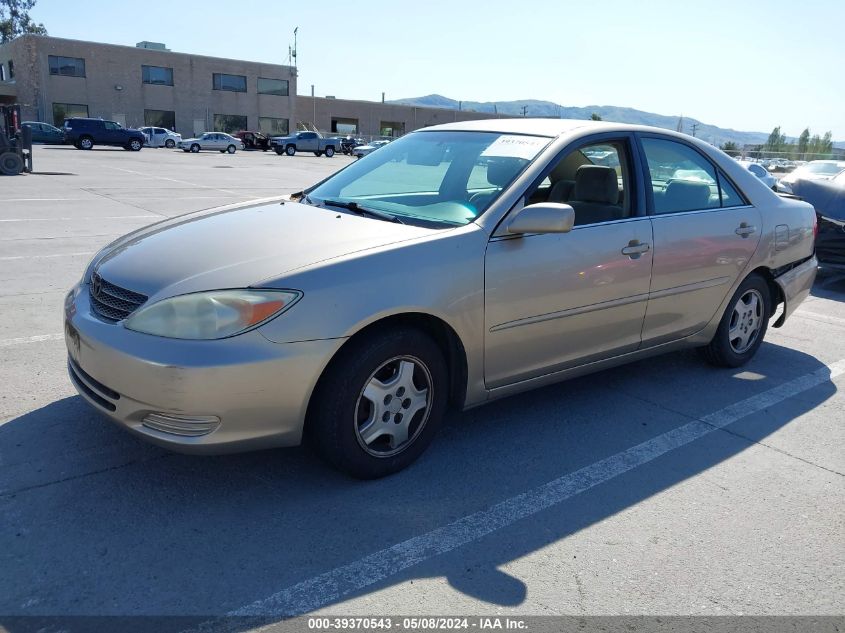 2002 Toyota Camry Le V6 VIN: 4T1BF30K02U013459 Lot: 39370543