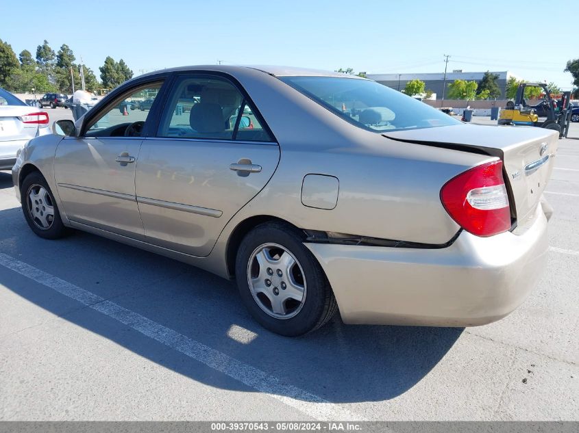 2002 Toyota Camry Le V6 VIN: 4T1BF30K02U013459 Lot: 39370543