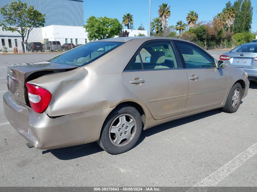 2002 Toyota Camry Le V6 VIN: 4T1BF30K02U013459 Lot: 39370543