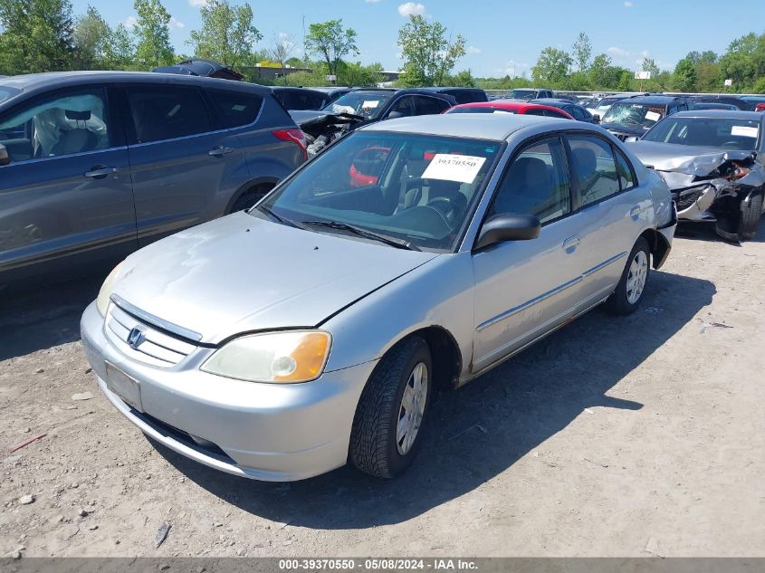 2003 Honda Civic Lx VIN: 1HGES16513L023400 Lot: 39370550