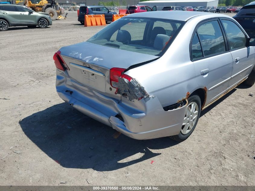 2003 Honda Civic Lx VIN: 1HGES16513L023400 Lot: 39370550