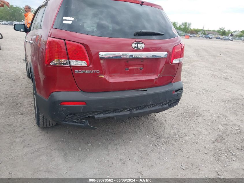 2011 Kia Sorento Lx VIN: 5XYKT3A15BG039026 Lot: 39370562