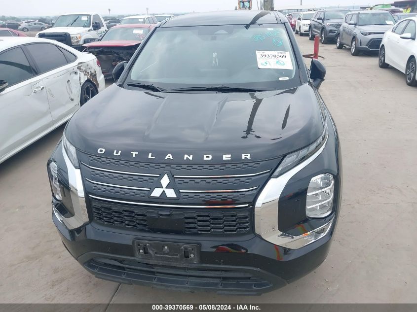 2022 Mitsubishi Outlander Es 2.5 S-Awc VIN: JA4J4TA85NZ075160 Lot: 39370569