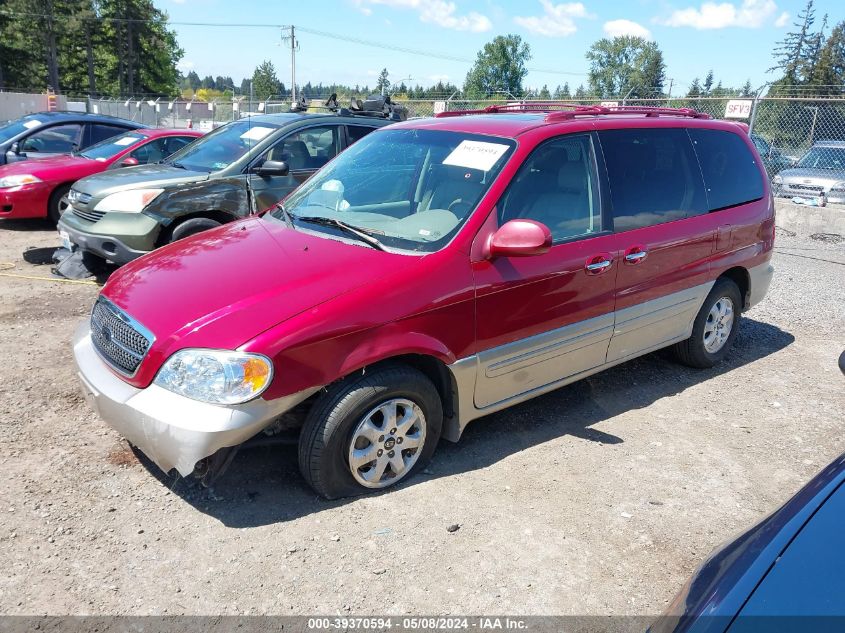 2005 Kia Sedona Ex/Lx VIN: KNDUP132056690823 Lot: 39370594